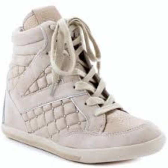 Vince Camuto Shoes - VINCE CAMUTO FOLLIE HIGH TOP WEDGE SNEAKER 7.5